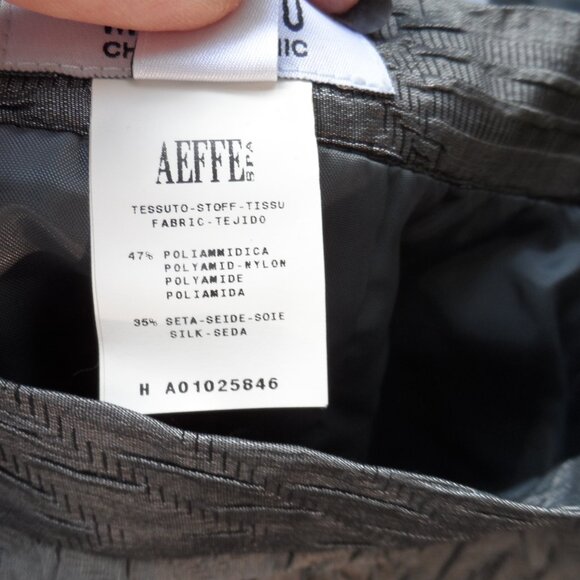 New Moschino CheapandChic Dark Gray Textured Silk Skirt Suit w/Back Bow Size 6 - Picture 16 of 16